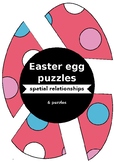 6 Easter Egg Puzzles - Preschool - No prep activity