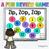 Zip, Zap, Zop Morning Meeting Activity Review Game Brain B