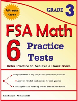 Preview of 6 FSA Math Practice Tests Grade 3