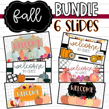 Preview of 6 Fall Slide Templates Bundle