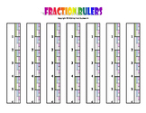 6" Fraction Rulers