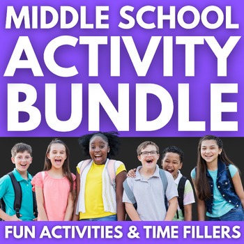 Preview of 7 Fun Activity Packs | Classroom Activity BUNDLE | Middle School Morning Work