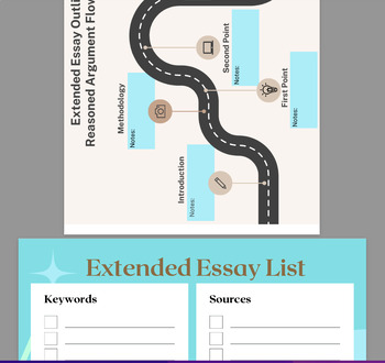 Preview of 6 Graphic Organizers Created Specifically for the Extended Essay