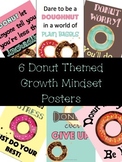 6 Growth Mindset Posters - Donut Theme