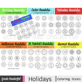 7 Holidays Mandala Coloring Books: BUNDLE