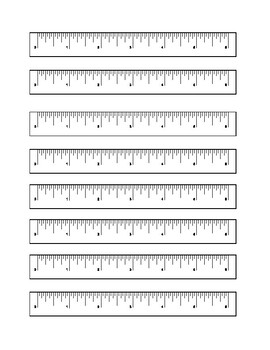 6 Inch Rulers (set of 8) by Anoushig Design | TPT
