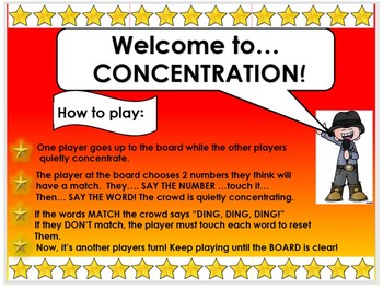 Preview of 6 Interactive Smartboard SIGHT WORD Concentration Games