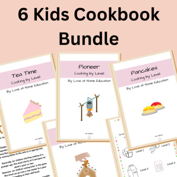 Preview of 6 Kids Cookbook Bundle | Digital Recipes | Distance Learning