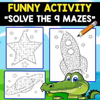 Preview of 6 MAZES FOR KIDS | Brain Activity