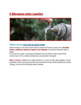 Preview of 6 Managing water supplies