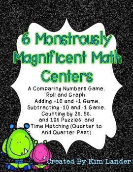 Preview of 6 Monstrously Magnificent Math Centers - CC Aligned
