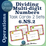 6.NS.2 Dividing Multi Digit Numbers Task Cards