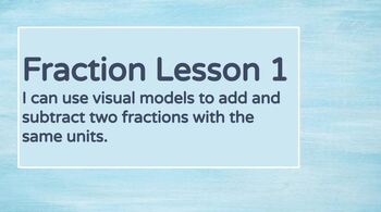Preview of 6 No Prep Adding and Subtracting Fractions Lessons (Mixed Numbers and Improper)