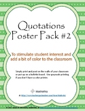 6-Pack #2 of Colorful Posters for the Classroom with Inspi