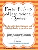 6-Pack #3 of Colorful Posters for the Classroom with Inspi