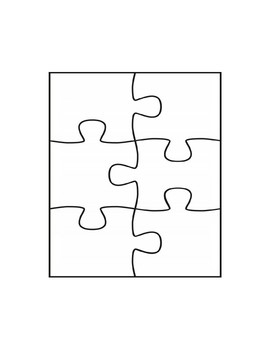 6 Piece Puzzle Token Board