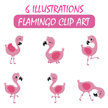 6 Pngs Baby Flamingo clip art by Loretta Bandy | TPT