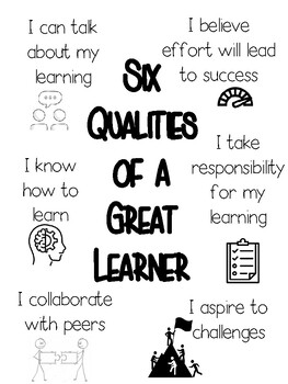 Preview of 6 Qualities of a Great Learner