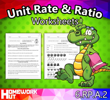 Preview of Unit Rate and Ratio Worksheets