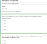 6.RP.3 Percent Quiz GOOGLE FORMS