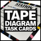 6.RP.A.3 Tape Diagram Task Cards - Middle School Math Stations