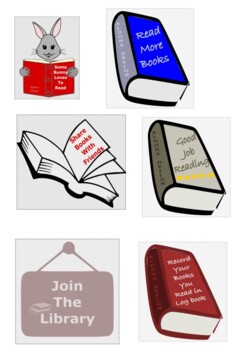 Preview of 6 Reading Stickers