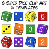 6-Sided Dice Clip Art & Templates