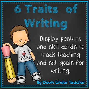 Preview of 6 Six Traits of Writing Posters and Goal Setting Cards