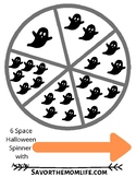 6  Space Halloween Ghost Spinner  with Arrow