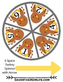6 Space Thanksgiving Turkey Spinner