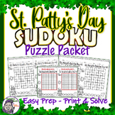 Preview of St. Patty's Day Sudoku Math Logic Puzzles Critical Thinking Reasoning Printables