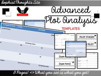 Preview of 6 Stages of Plot Advanced Analysis Templates