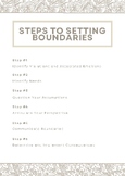 6 Steps To Setting Boundaries Workbook