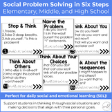6 Steps to Social Problem Solving POSTERS