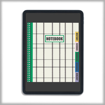 Preview of 6 Subject Digital Interactive Notebooks