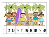 6 Summer Number Order Puzzles {FREEBIE}