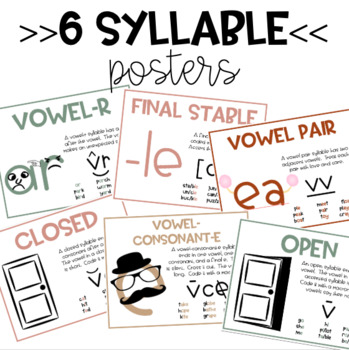 Preview of 6 Syllable Posters