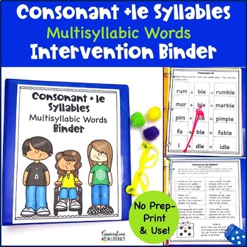 Preview of 6 Syllable Types Consonant le Decoding Multisyllabic Words Reading Intervention