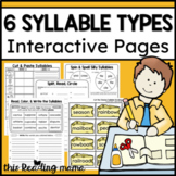 6 Syllable Types Interactive Pages