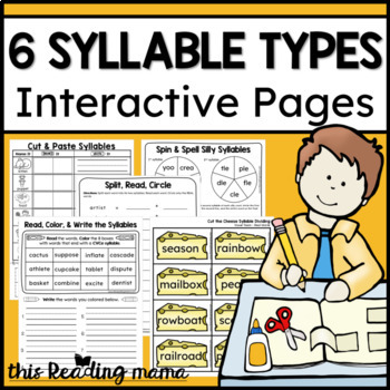 Preview of 6 Syllable Types Interactive Pages