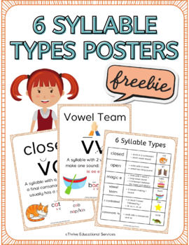 Preview of 6 Syllable Types Posters