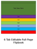 6 Tab Editable Flipbook