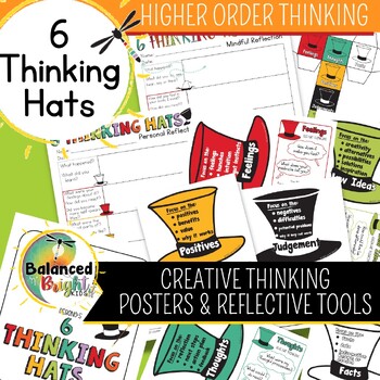 Preview of 6 Thinking Hats: Creative Thinking, Critical Thinking, Posters, Journal