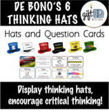 6 Thinking Hats Posters and Question/Task Cards