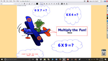Preview of 6 Times the Fun multiplication interactive flipchart