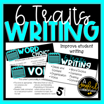 Preview of 6 Traits Writing Model Framework Power Point