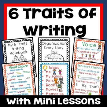 Preview of 6 Traits of Writing Mini Lessons With Printables!