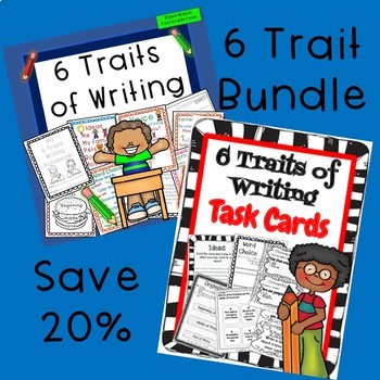 Preview of 6 Traits of Writing Bundle Mini Lessons and Task Cards