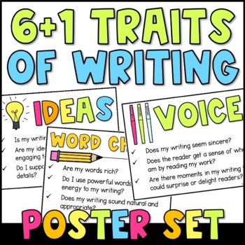Preview of 6 Traits of Writing Posters - 6 + 1 Traits of Writing Resource