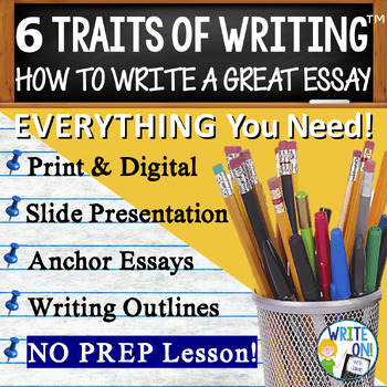Preview of 6 Traits of Writing™ Six Traits of Writing™  Essay Writing Introduction Template